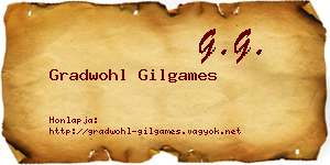 Gradwohl Gilgames névjegykártya